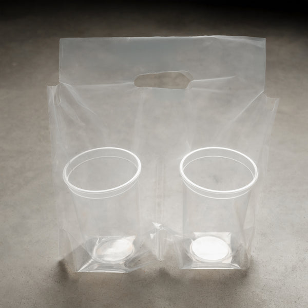 Double Clear Carry Bag — Pack of 100